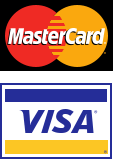 VISA and Mastercard logos